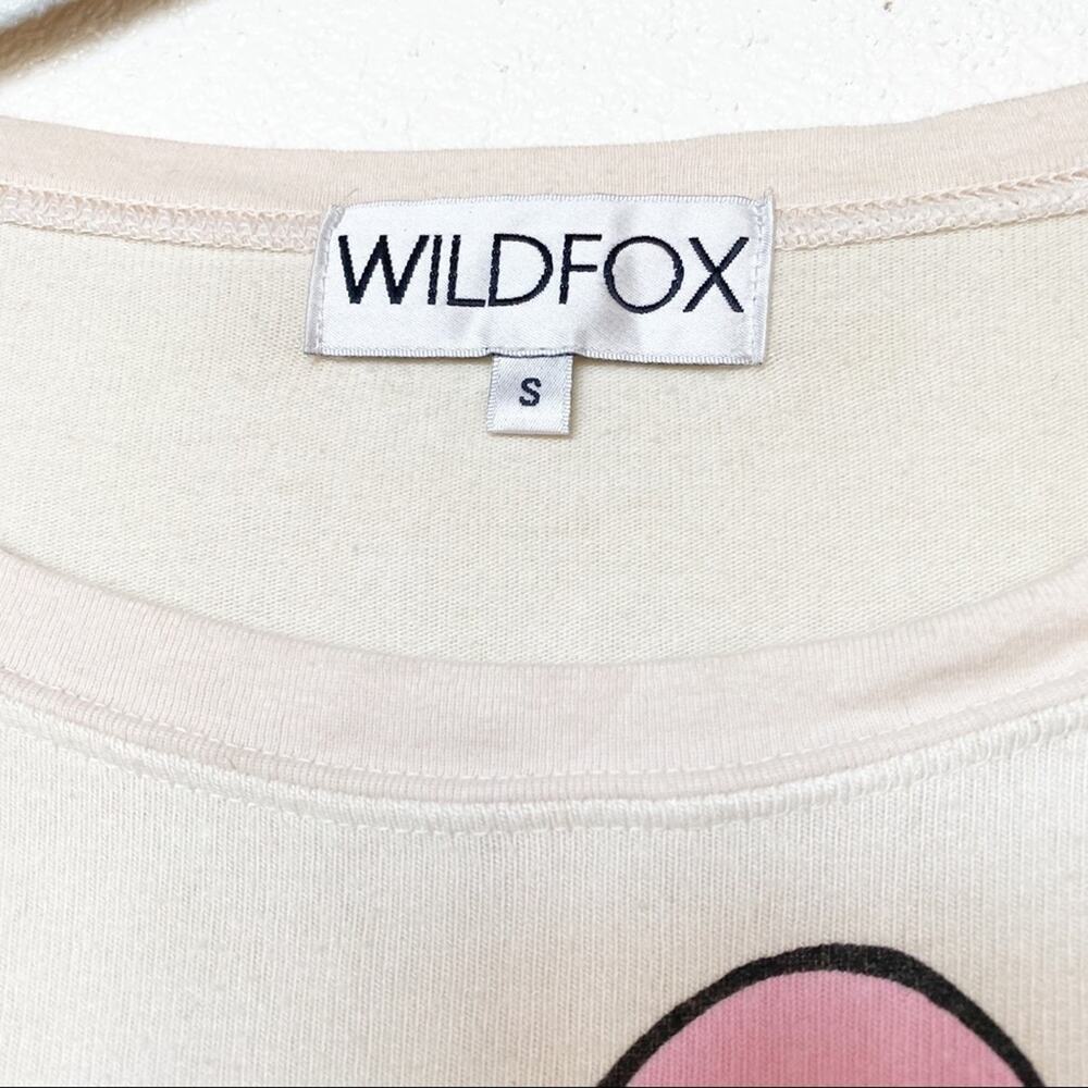 Wildfox Brigitte Lipstick Baggy Beach Sweatshirt Size Small - Picture 5 of 12